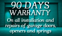 Garage Door Repair Corona warranty